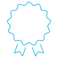 blue certification logo