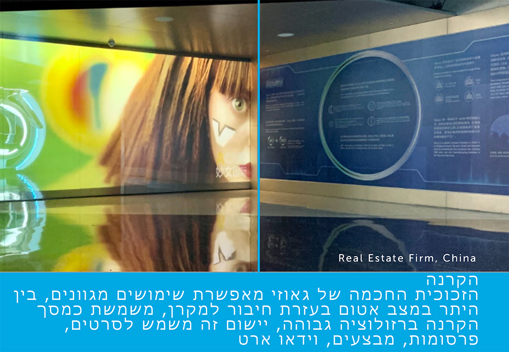 israel smart glass projection