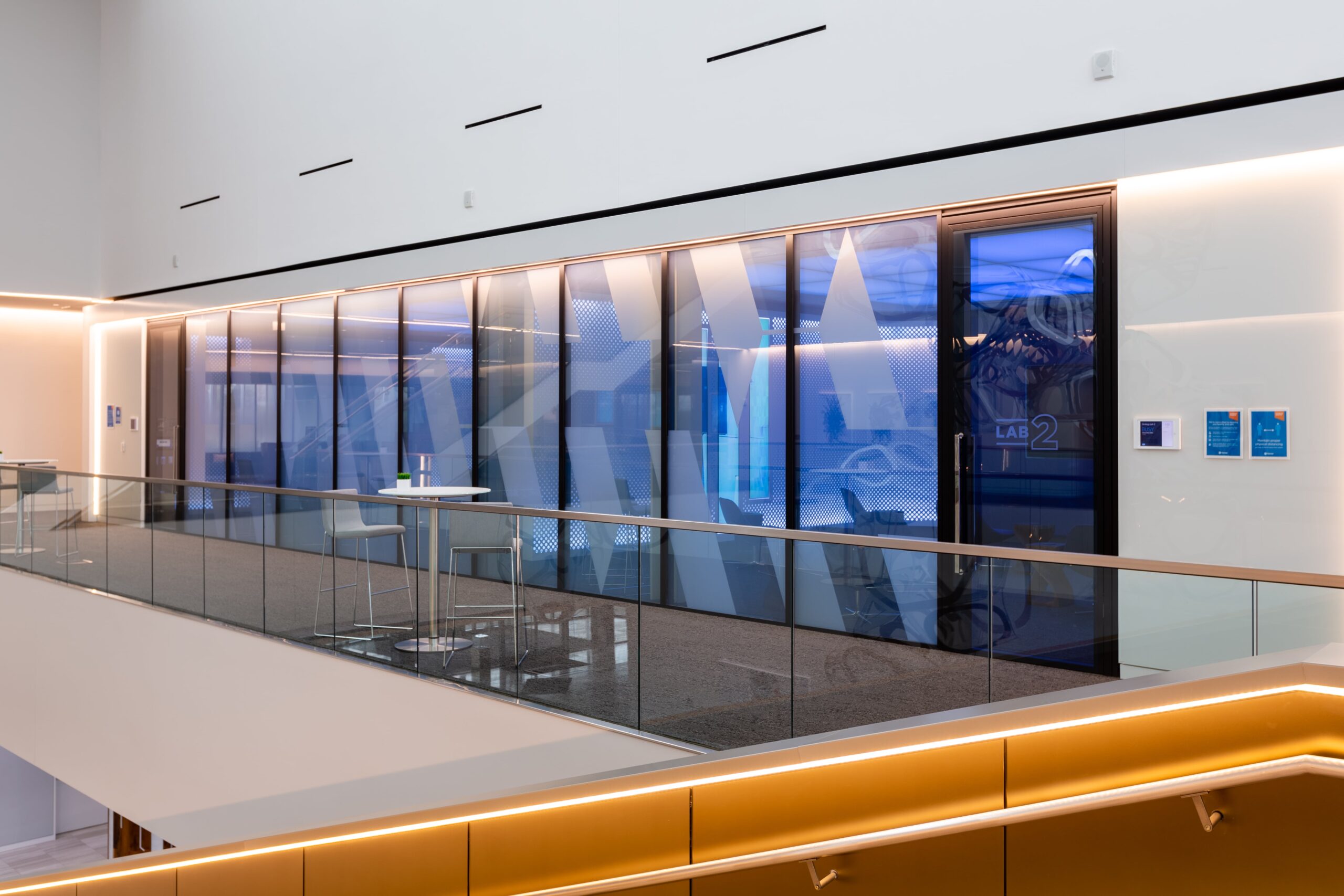 Smart Glass Patterned Office Gauzy scaled