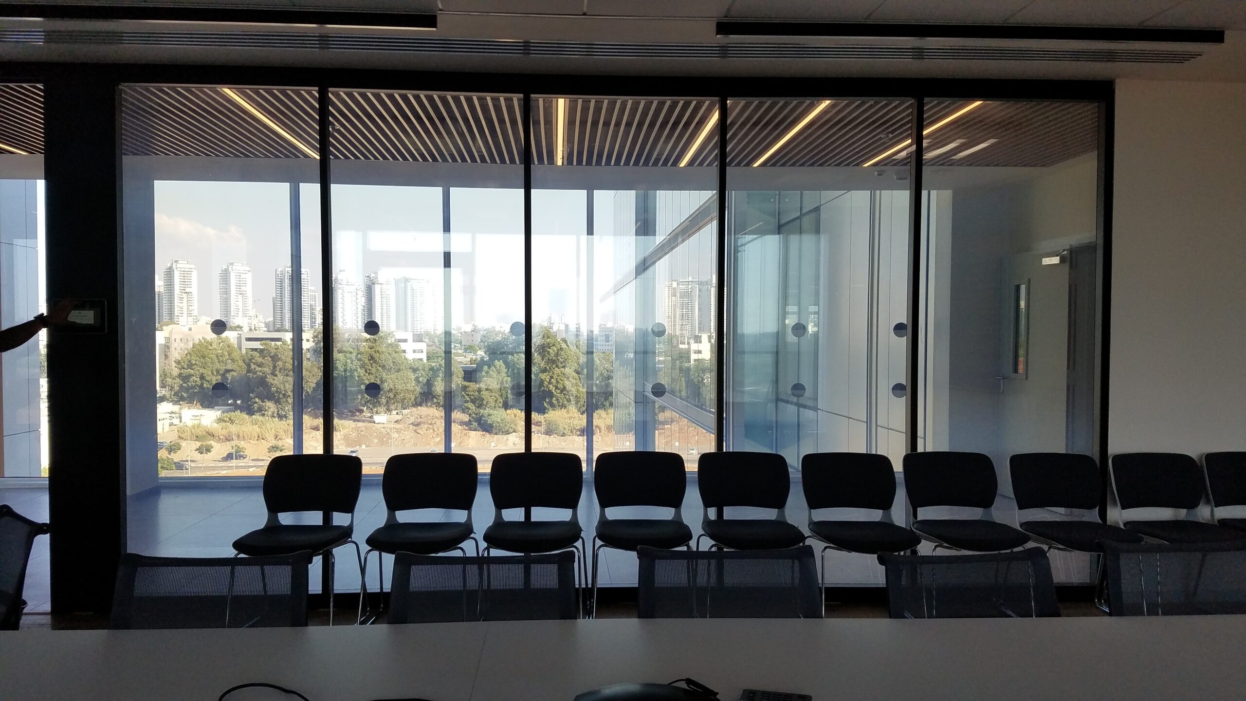 Smart glass leading technology company israel conference room on scaled