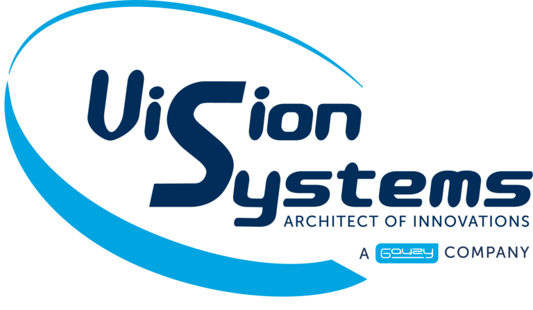 VisionSystems Gauzy logo byline