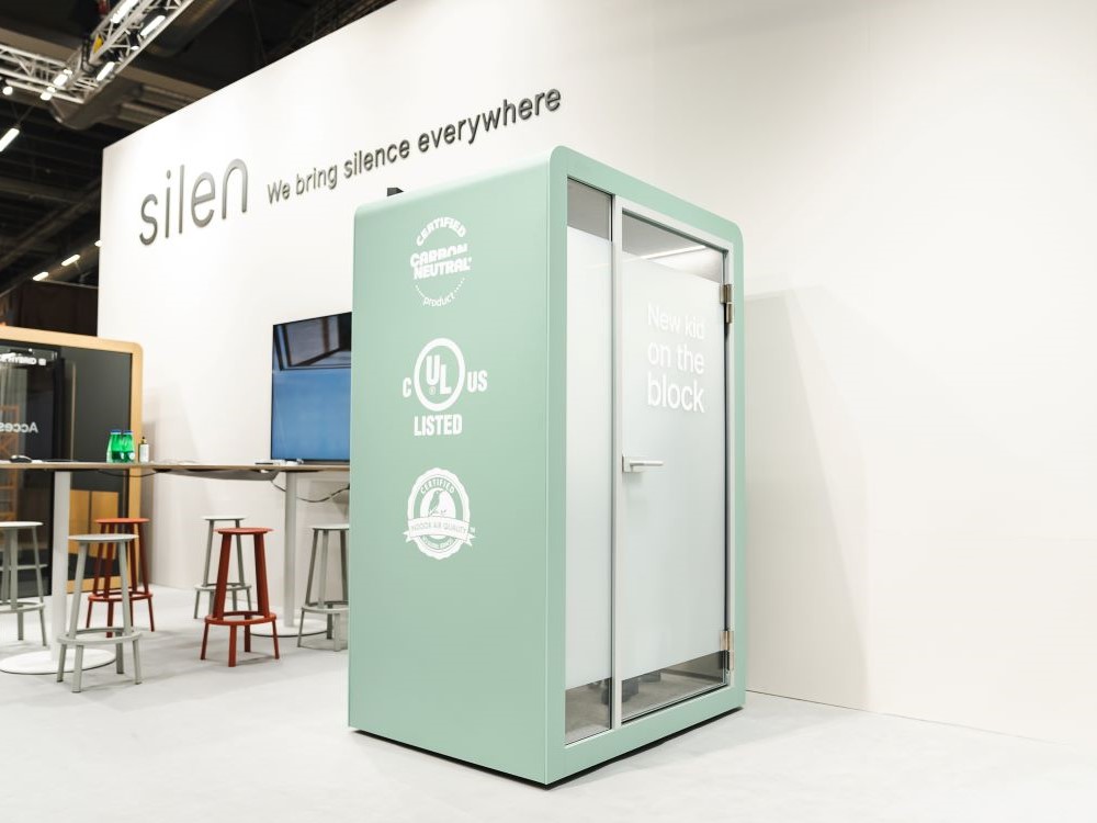 Silen utilizes Gauzy smart glass in its workspace pods at Stockholm Furniture Fair 2023