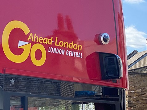 London red bus camera monitor system