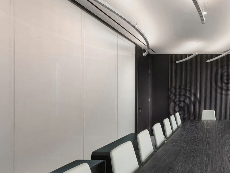 Office smart window film off