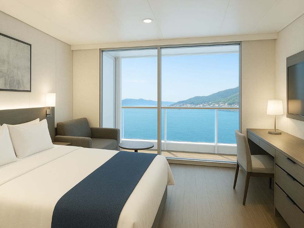 Marine Smart Glass Cruise Cabin On