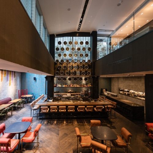 Ink hotel smart switchable glass banner
