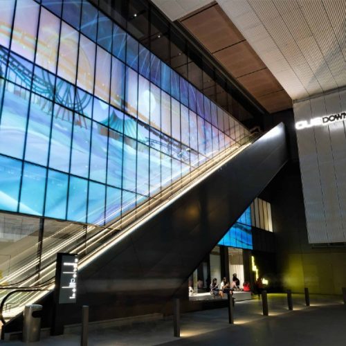 OUE Downtown smart glass project