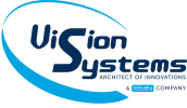 VisionSystems Gauzy logo byline